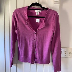 Banana extra fine merino button down cardigan